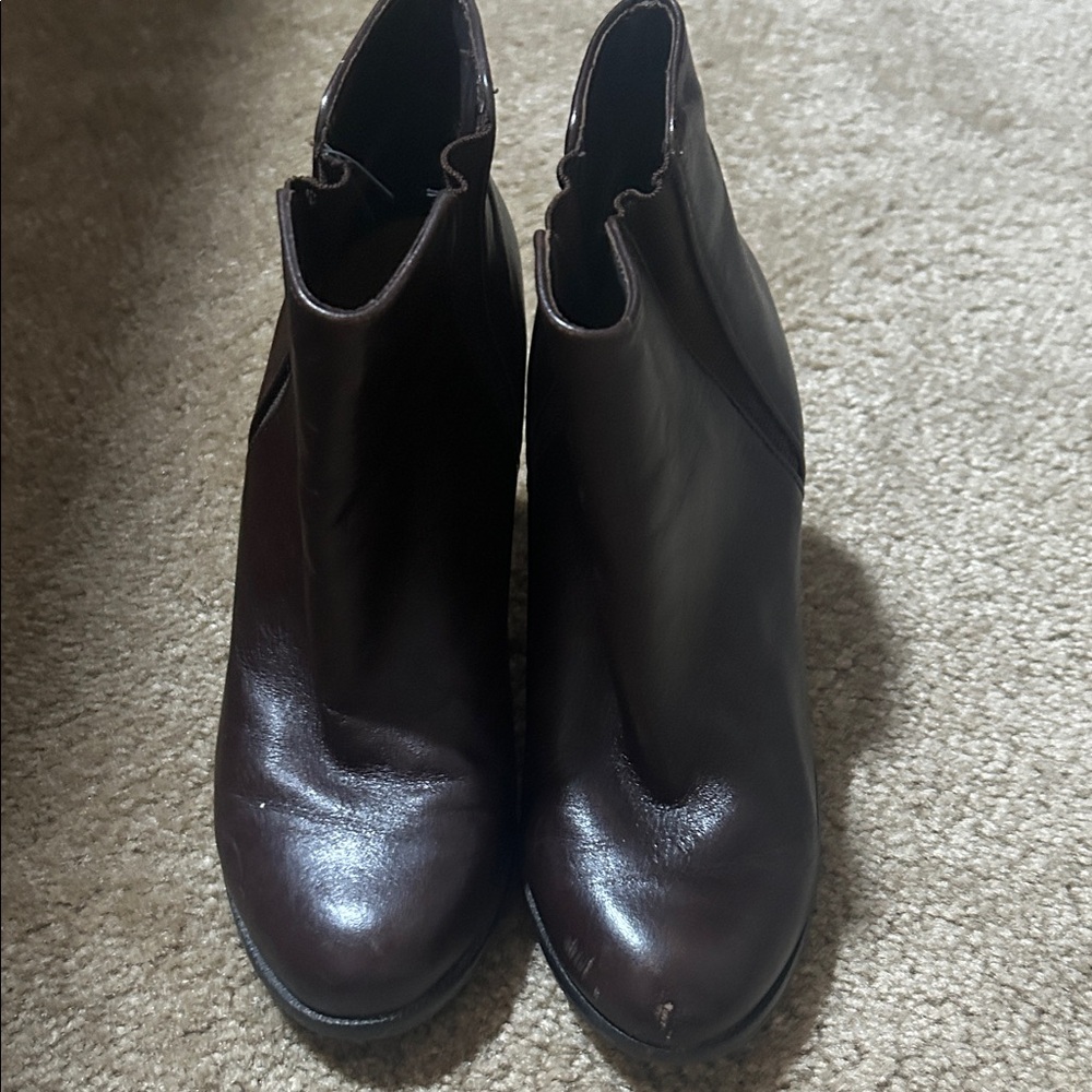 Ann Taylor Dark Brown Ankle Booties